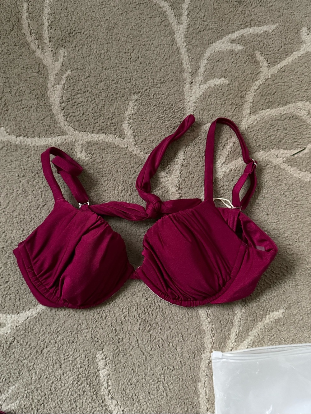 SeaMolly Women's Underwire Bikini Top in Berry